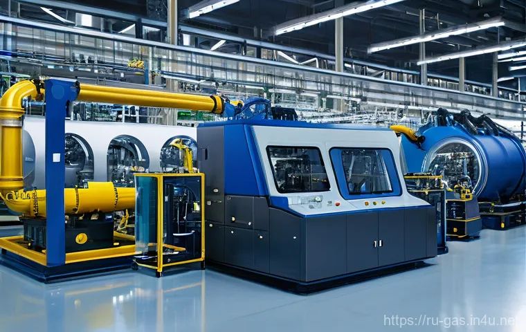 가스 자격증으로 탄소중립 시대 준비하기 - **Prompt:** "A vibrant, dynamic interior scene depicting highly qualified professionals in a state-o...